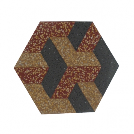 Bông Terrazzo lục giác TH2-4A